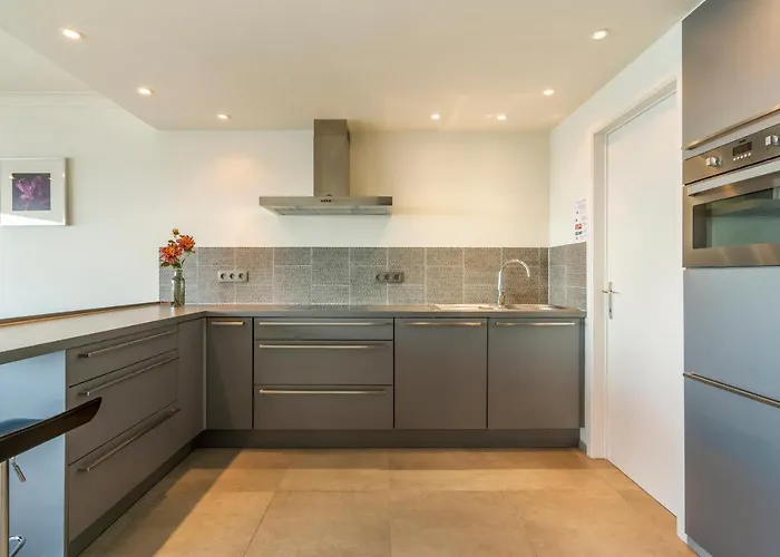 Skyline App 5p Met Prachtige Uitzichten & Terras 公寓 奥斯滕德