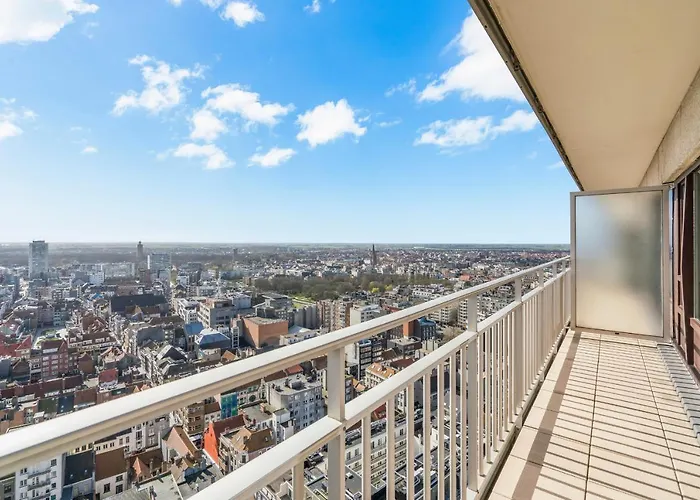 Skyline App 5p Met Prachtige Uitzichten & Terras 公寓 奥斯滕德